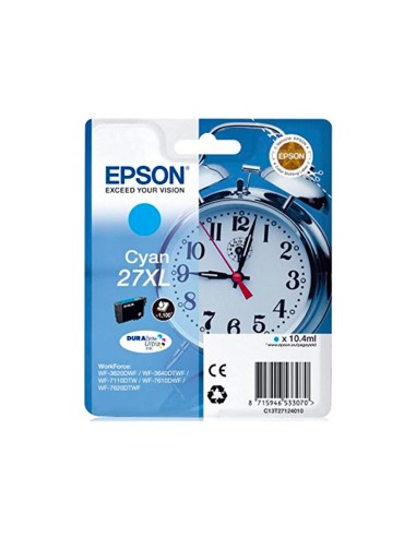 C13T27124012 CARTUCHO EPSON WF3620/7620 27XL CIAN 1100 PG.