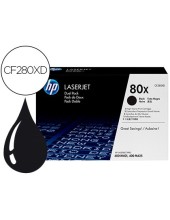 CF280XD TONER HP Nº 80X NG. PK. 2UD. 6900 PG.