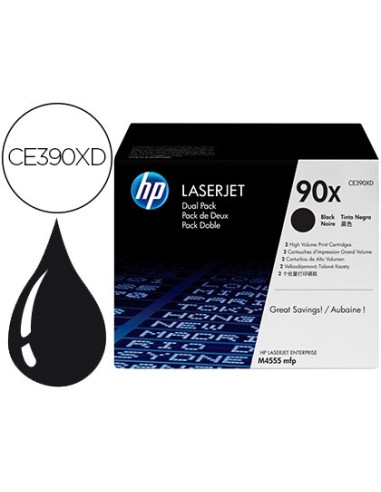 CE390XD TONER HP Nº 90X NG. PK 2UD. 24000 PG.