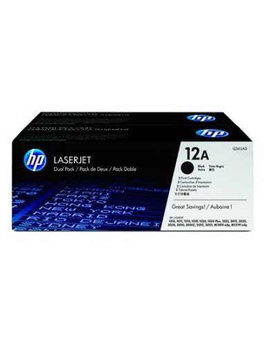 Q2612AD TONER HP Nº 12A NG PK. 2UD 2000 PG.