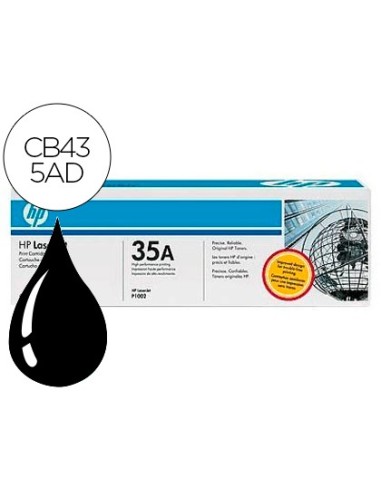 CB435AD TONER HP Nº 35A NG PK. 2 UD. 1500 PG.