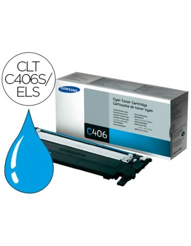 ST984A TONER SAMSUNG CLT-C406S/ELS CIAN 1000 PG.