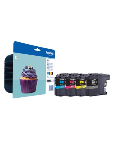 LC-123VALBP CARTUCHO BROTHER RAINBOW PK. 600 PG.