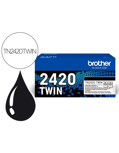 TN2420TWIN TONER BROTHER DCPL2510/ 2530/2550/HLL2375 NG.3000 PG..2 UD