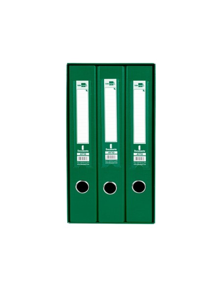 MODULO 3 ARCHIVADORES PAL. LIDERPAPEL FL FORRADO RADO LOMO 60MM VE.