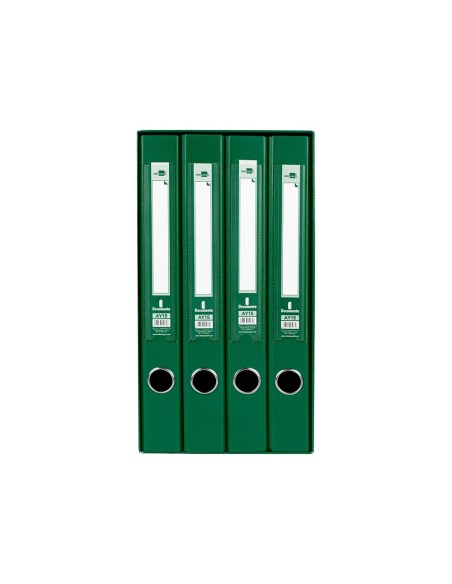 MODULO 4 ARCHIVADORES  PAL. LIDERPAPEL FL FORRADO RADO LOMO 40MM VE.