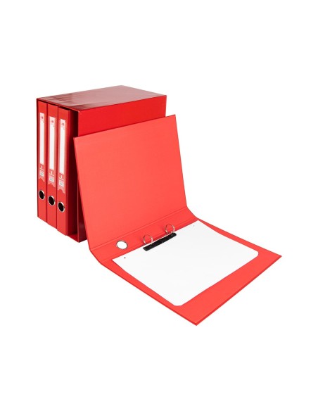 MODULO 4 ARCHIVADORES  PAL. LIDERPAPEL FL FORRADO RADO LOMO 40MM RJ.