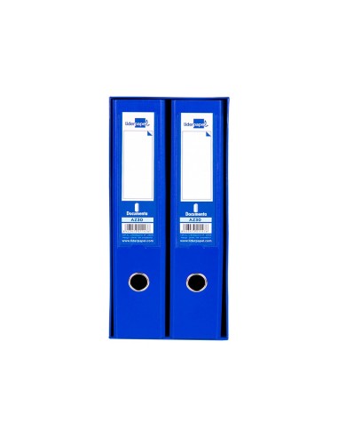 MODULO 2 ARCHIVADORES PAL. LIDERPAPEL FL FORRADO RADO LOMO 75MM AZ.