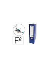 ARCHIVADOR PALANCA ELBA FL CARTON FORRADO PVC RADO LOMO 80MM AZ. 2