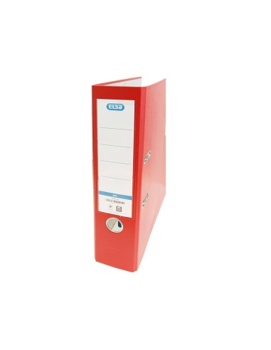 ARCHIVADOR PALANCA ELBA FL CARTON FORRADO PVC RADO LOMO 80MM.RJ.