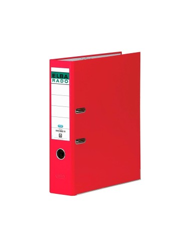 ARCHIVADOR PALANCA ELBA CHIC CARTON FORRADO PVC RADO A4 LOMO 80MM RJ.