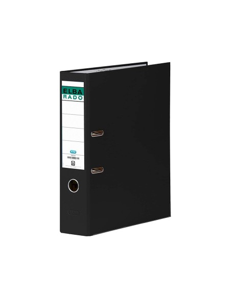 ARCHIVADOR PALANCA ELBA CHIC CARTON FORRADO PVC RADO A4 L.80MM NG.