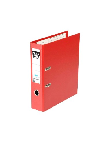 ARCHIVADOR PALANCA ELBA CHIC CARTON FORRADO PVC RADO FL. L.80MM RJ.