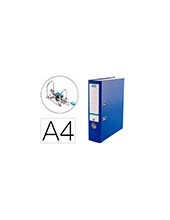 ARCHIVADOR PALANCA ELBA TOP CARTON COMPACTO PP. RADO A4 L.80MM AZ. 2