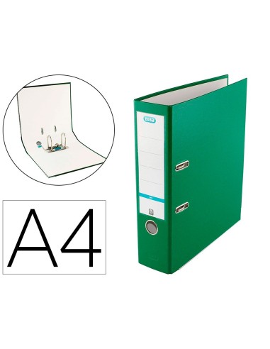 ARCHIVADOR PALANCA ELBA TOP CARTON COMPACTO PP. RADO A4 L.80MM VE.