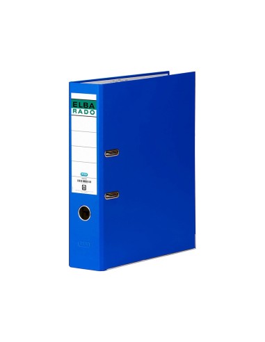 ARCH.PAL.ELBA C.FORRADO FL.AZUL LOMO 80 MM RADO CHIC