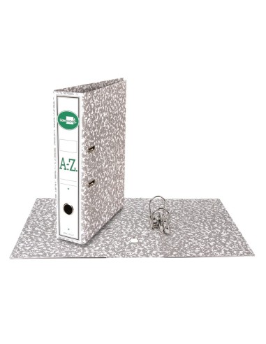 ARCH.PAL.LIDERPAPEL C.FORRADO FL.JASPEADO GRIS SIN CAJA C/RADO CLASSI