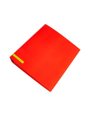 ARCH.PAL.LIDERPAPEL C.FORRADO DIN A4 ROJO SIN CAJA LOMO 80 MM COLOR S