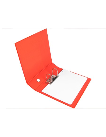 ARCH.PAL.LIDERPAPEL C.FORRADO DIN A4 ROJO SIN CAJA LOMO 80 MM COLOR S