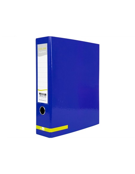 ARCH.PAL.LIDERPAPEL C.FORRADO DIN A4 AZUL SIN CAJA LOMO 80 MM COLOR S