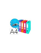 ARCH.PAL.LIDERPAPEL C.FORRADO DIN A4 SURT TRENDING C/RADO LOMO 75 MM 2