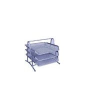BANDEJA SOBREM.Q-CON.METALICA KF00822 REJILLA PLATA 3 NIVELES 350X278 2