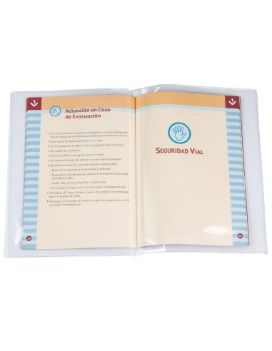 FUNDA PORTACARNET 4º DOBLE180 MICRAS PVC TPTE.