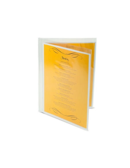 FUNDA PORTACARNET Q-CON.FL.DOBLE 180 MICRAS PVC TPTE.