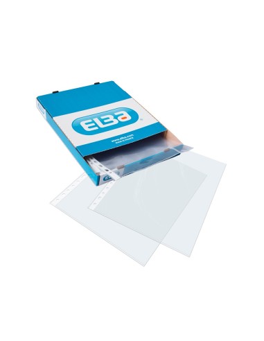 FUNDA MULTITALADRO ELBA STANDARD FOLIO 70 MICRAS CRISTAL 100 UD.