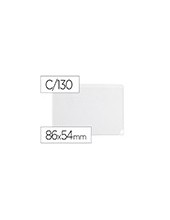 FUNDA PORTADOC Q-CONNECT DNI 130MC PVC TRANSP CON UÑERO 86X54 MM 2