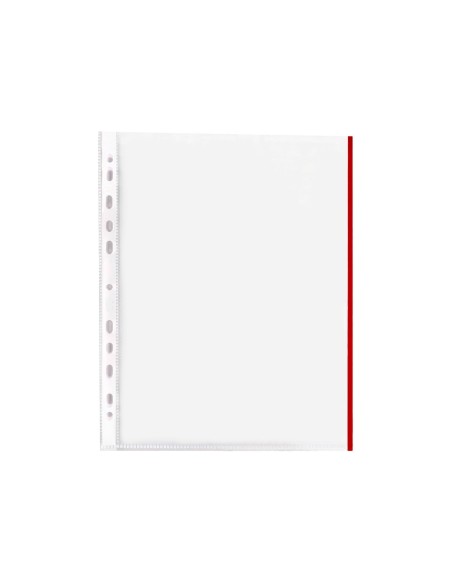 FUNDA MULTITALADRO Q-CON.DIN A4 70MC PP CRISTAL BORDE RJ.BOLSA 10 UDS