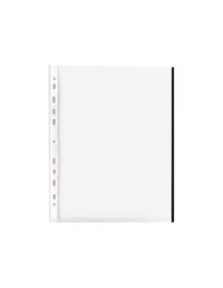 FUNDA MULTITALADRO Q-CON.DIN A4 70MC PP CRISTAL BORDE NG.BOLSA 10UDS