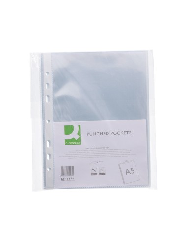 FUNDA MULTITALADRO Q-CON.A5 100 MC CRISTAL 6 TAL.