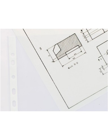 FUNDA MULTI.Q-CON A3 AP.80 MIC. CRISTAL C/AP.SUP. BOLSA 10 KF00715