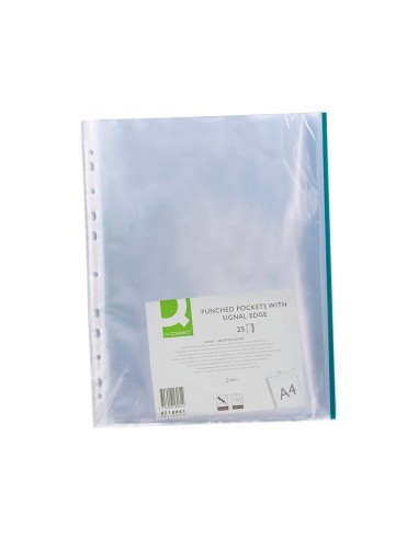 FUNDA MULTI.Q-CON A4 70 MC CRISTAL C/BORDE COL.SURT.BOLSA 25 KF18061