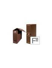 CAJA ARCHIVO DEFINITIVO PLASTICO MARRON TAMAÑO 36X26X10 CM 2