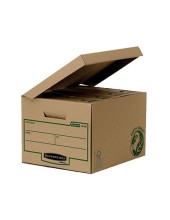 CAJON FELLOWES CARTON RECICLADO 4 CAJAS ARCHIVO 80MM