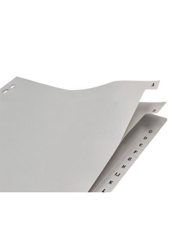 SEP.ALFABETICO Q-CON.PLASTICO A-Z DIN A4 MULTITAL.