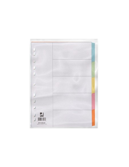 SEP.Q-CONNECT CARTULINA JUEGO 5 SEP.DIN A4 MULTITAL.