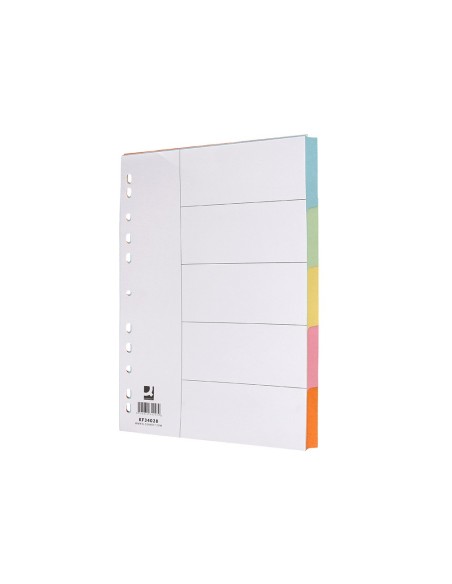 SEP.Q-CONNECT CARTULINA JUEGO 5 SEP.DIN A4 MULTITAL.