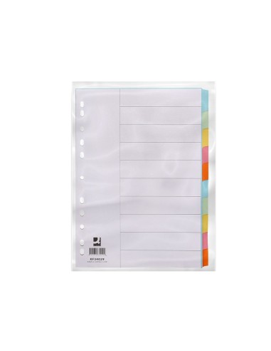 SEP.Q-CONNECT CARTULINA JUEGO 10 SEP.DIN A4-MULTITAL.