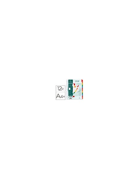 SEPARADOR EXACOMPTA CARTULINA JUEGO 12 SEPARADORES A4+ MULTI.BLANCO SEPARADOR EXACOMPTA CARTULINA JUEGO 12 SEPARADORES A4+ MULTI.BLANCO