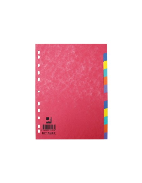 SEPARADOR Q-CON CART.BRILLO JUEGO 12 SEP. A4 MULTI.KF15407