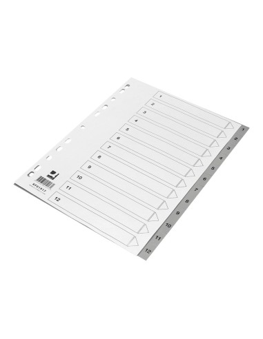 SEP.NUMERICO Q-CON.PLASTICO 1-12 JUEGO 12 SEP.A4 MULTITALADRO