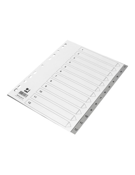 SEP.NUMERICO Q-CON.PLASTICO 1-12 JUEGO 12 SEP.A4 MULTITALADRO