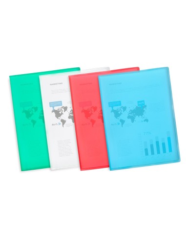 CARPETA ESCAPARATE 10 FUNDAS PP A4 VE.TRANSLUCIDA