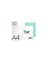 CARPETA ESCAPARATE 60 FUNDAS PP.A4 VE.MANZANA OPACO 2