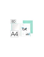 CARPETA ESCAPARATE 80 FUNDAS PP.A4 VE.MANZANA OPACO 2