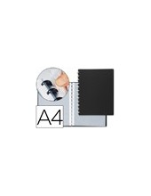 CARPETA DIN A4 C/20 FUNDAS INTERCAMBIABLES COLOR NEGRO 2