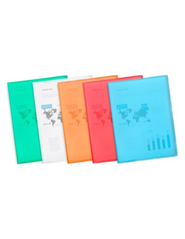 CARPETA ESCAPARATE 40 FUNDAS PP A4 NJ.FROSTY